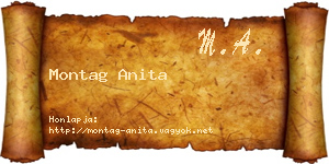 Montag Anita névjegykártya